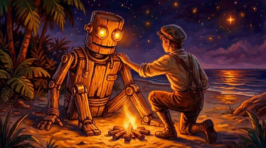 They were never for happiness. They were for company in the dark — which is what they are still for.